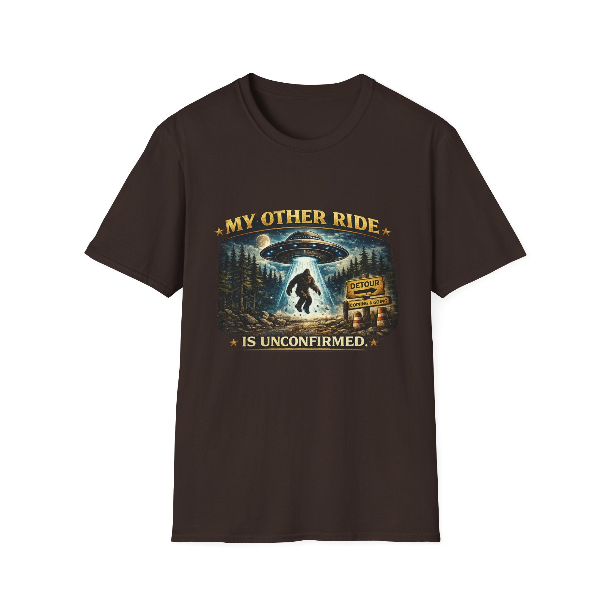 UFO Tee — "My Other Ride is Unconfirmed" Alien Abduction T-Shirt