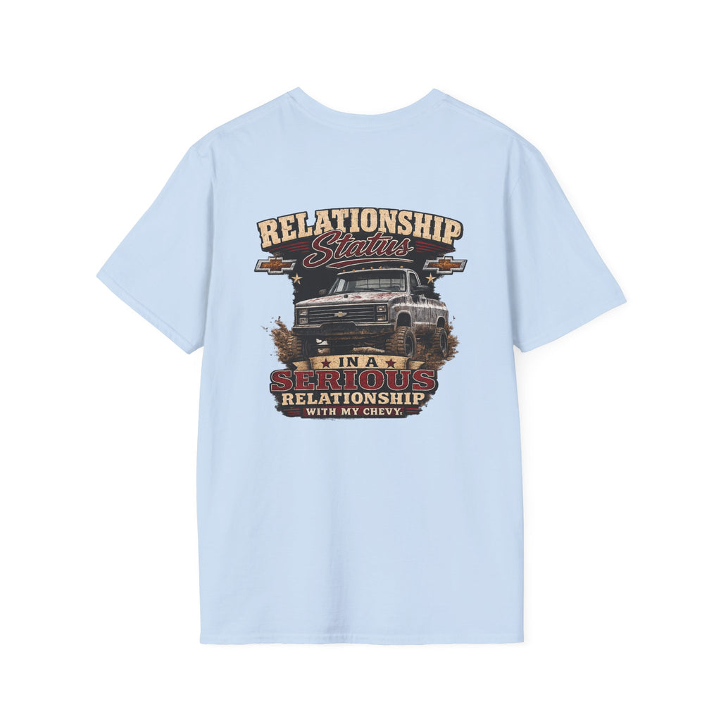 Relationship Status - Chevrolet K30 Vintage Truck Pocket T-Shirt