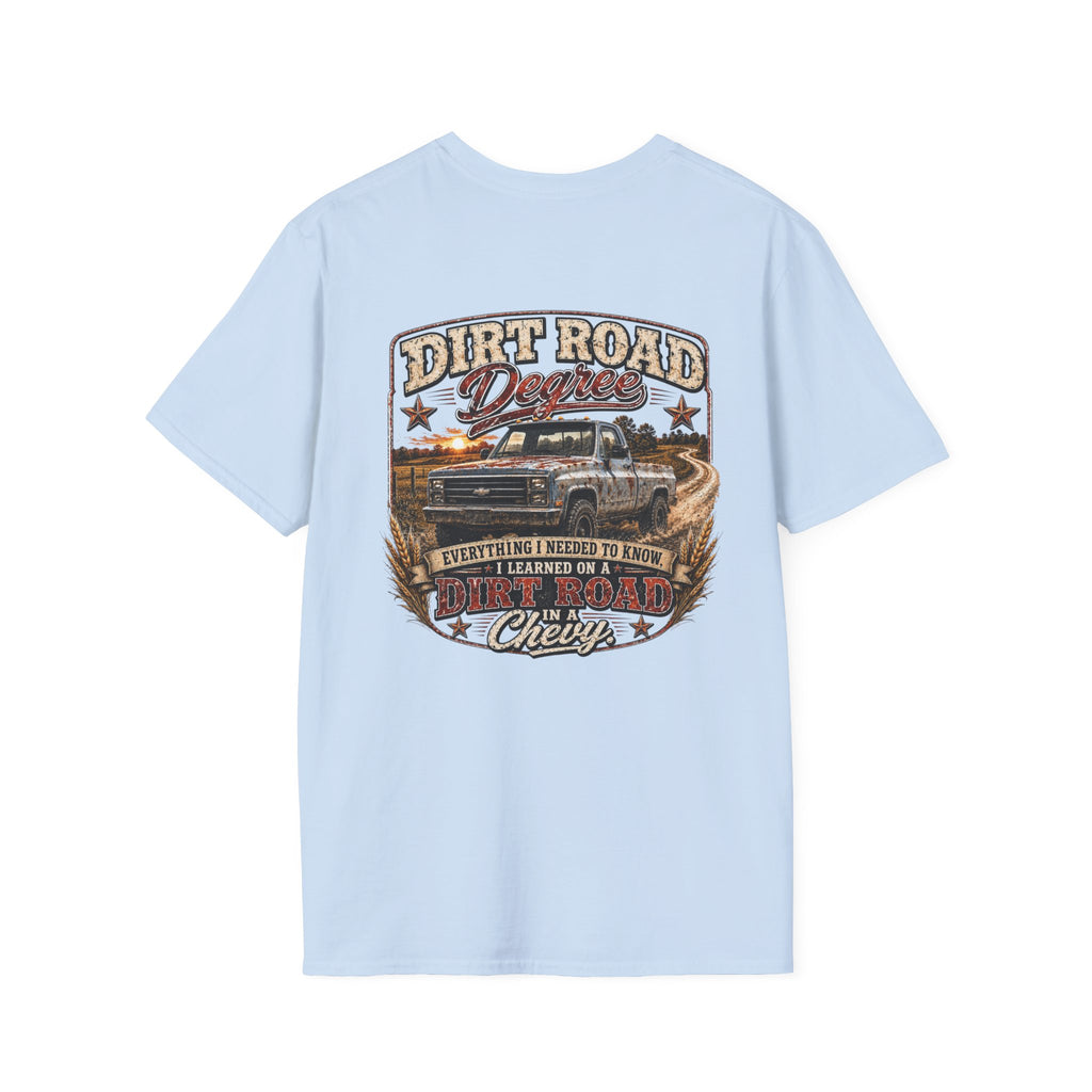 Dirt Road Degree - Chevrolet K30 Vintage Badge T-Shirt