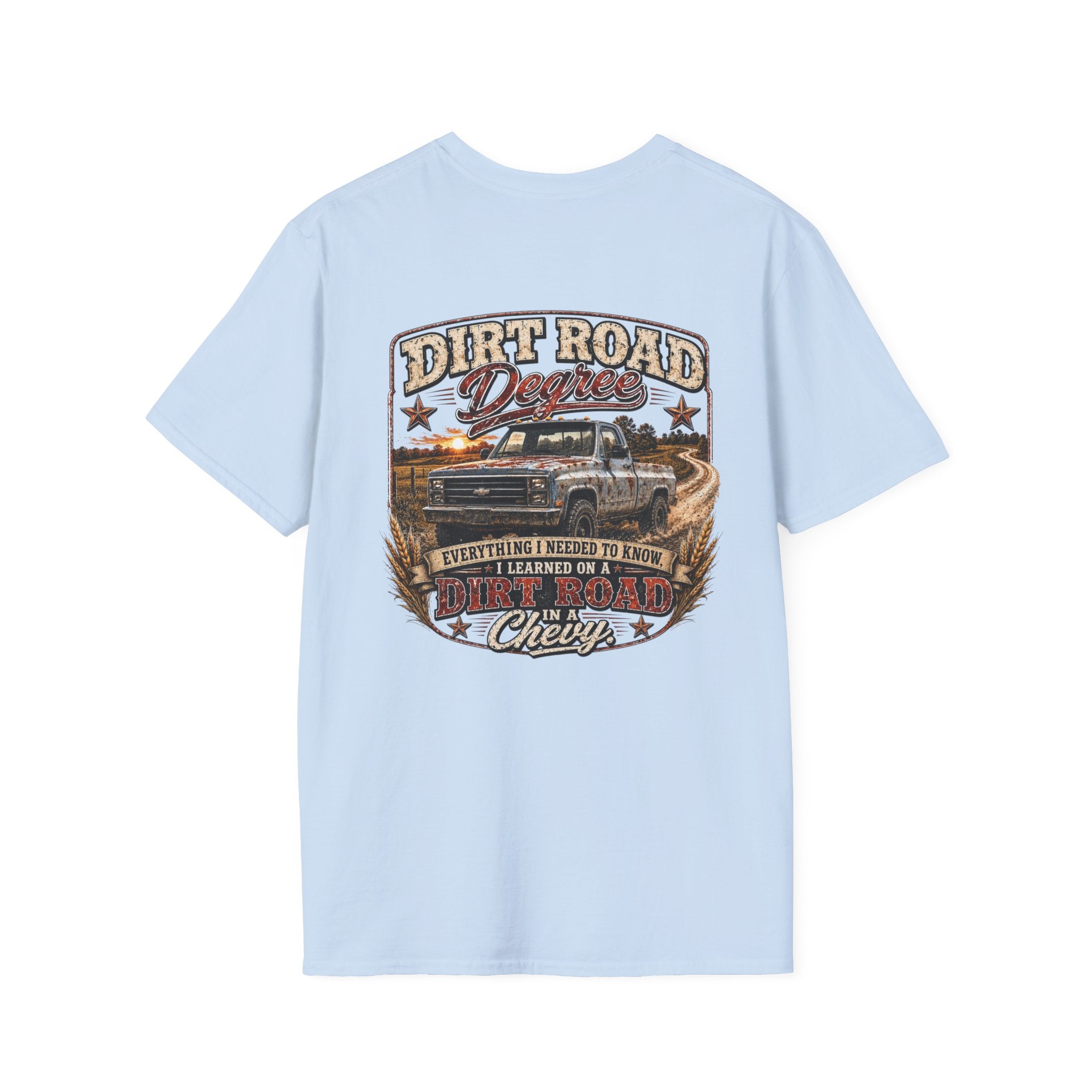 Dirt Road Degree - Chevrolet K30 Vintage Badge T-Shirt