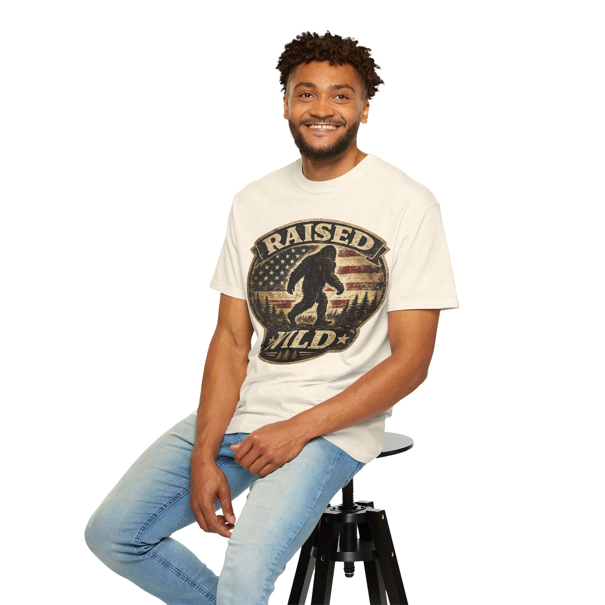 Raised Wild Bigfoot T-shirt