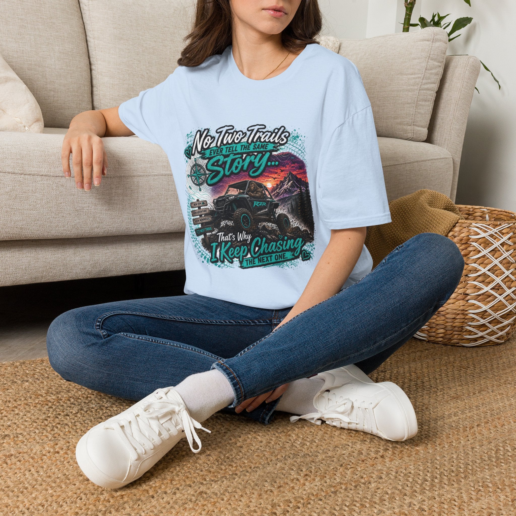 Adventure T‑Shirt — "No Two Trails Ever Tell the Same Story" Outdoor Graphic Tee