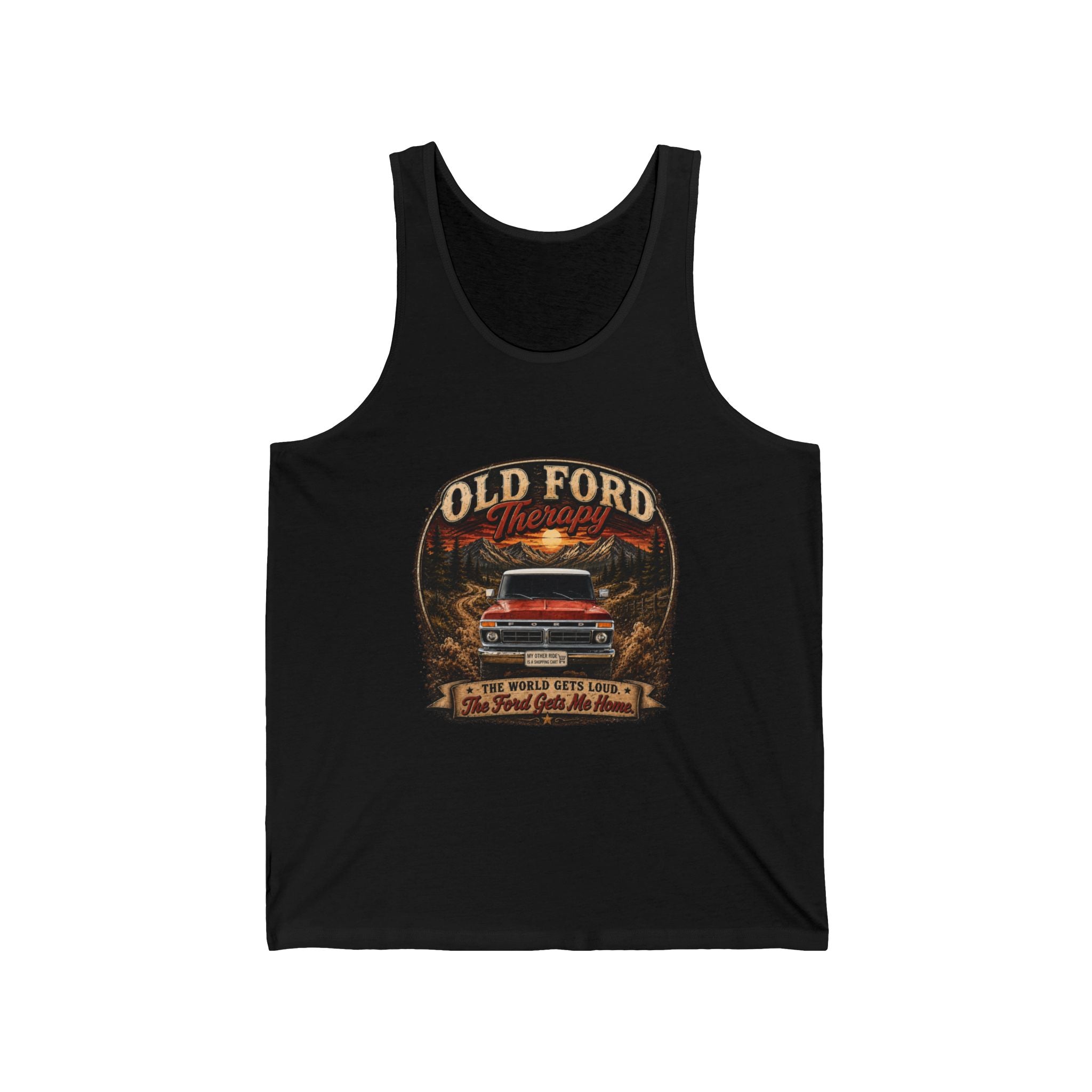 Old Ford Pickup Vintage Tank Top — Retro Truck Graphic Tank