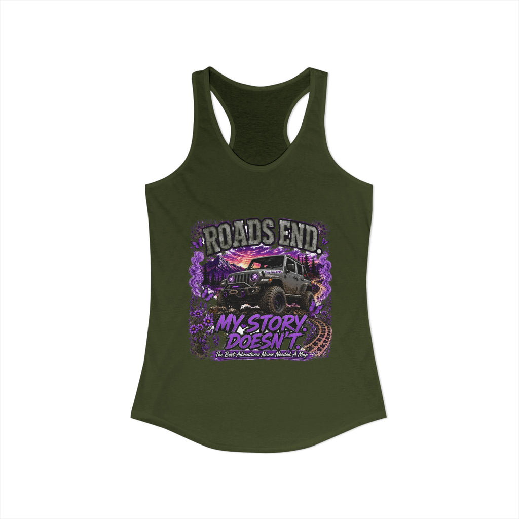 Roads End Jeep Women's Ideal Racerback Tank