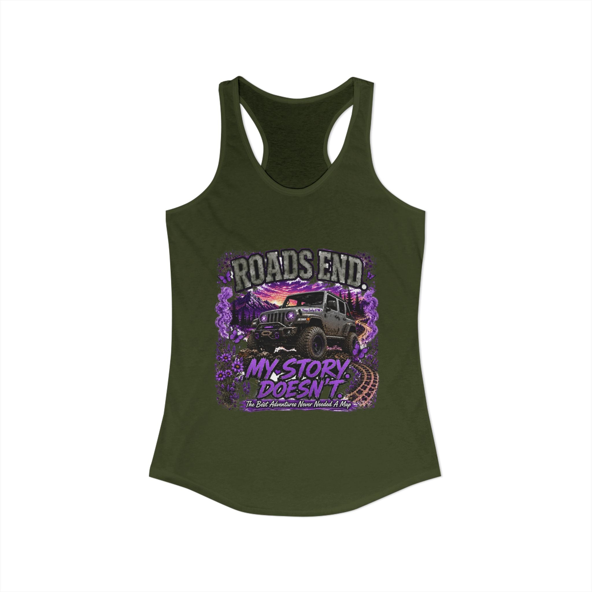 Roads End Jeep Women's Ideal Racerback Tank