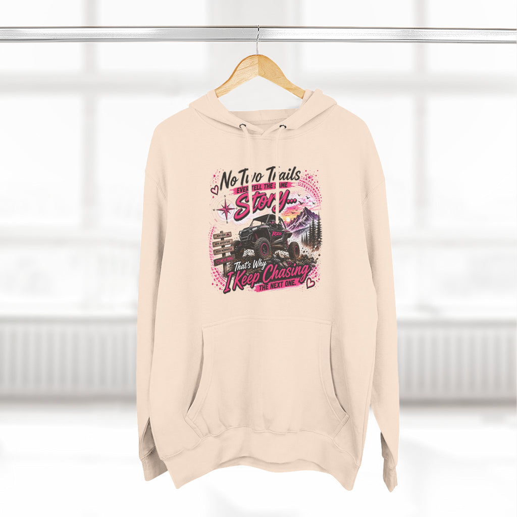 No Two Trails Stay the Same Motorcycle Hoodie – Retro Road Trip Graphic Sweatshirt