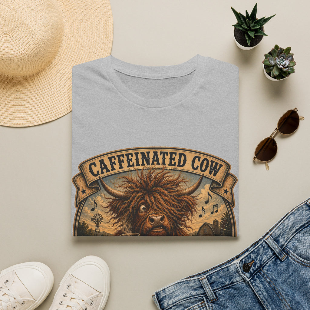 Caffeinated Cow Unisex Softstyle T-Shirt