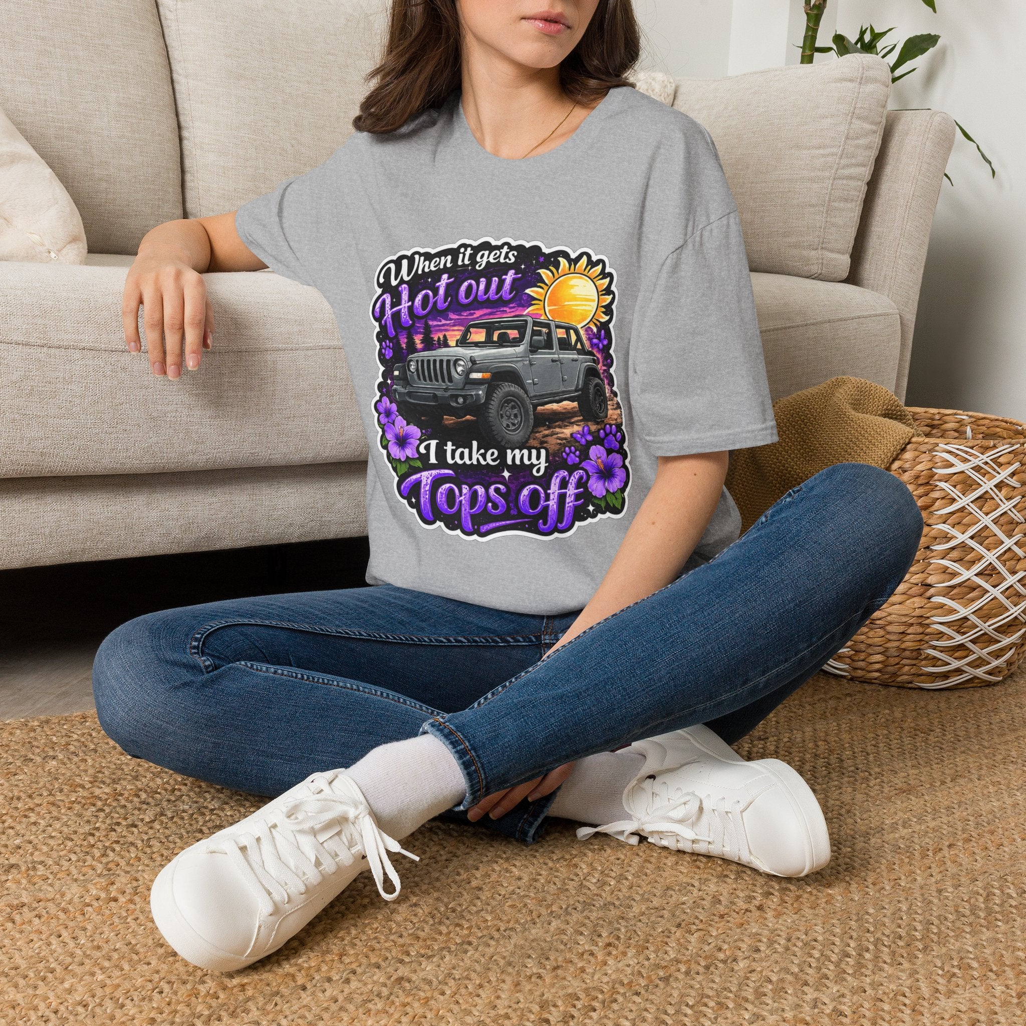 When It Gets Hot (Purple) Unisex Softstyle T-Shirt