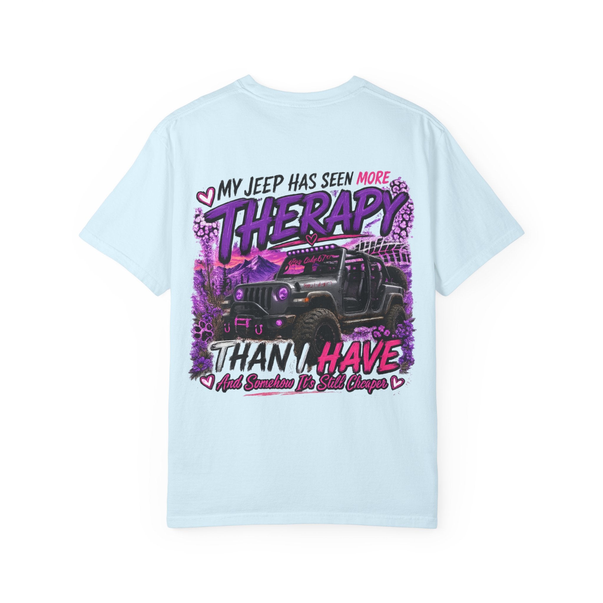 Jeep Therapy T‑Shirt — My Jeep Has Seen More Therapy Than I Have Graphic Tee