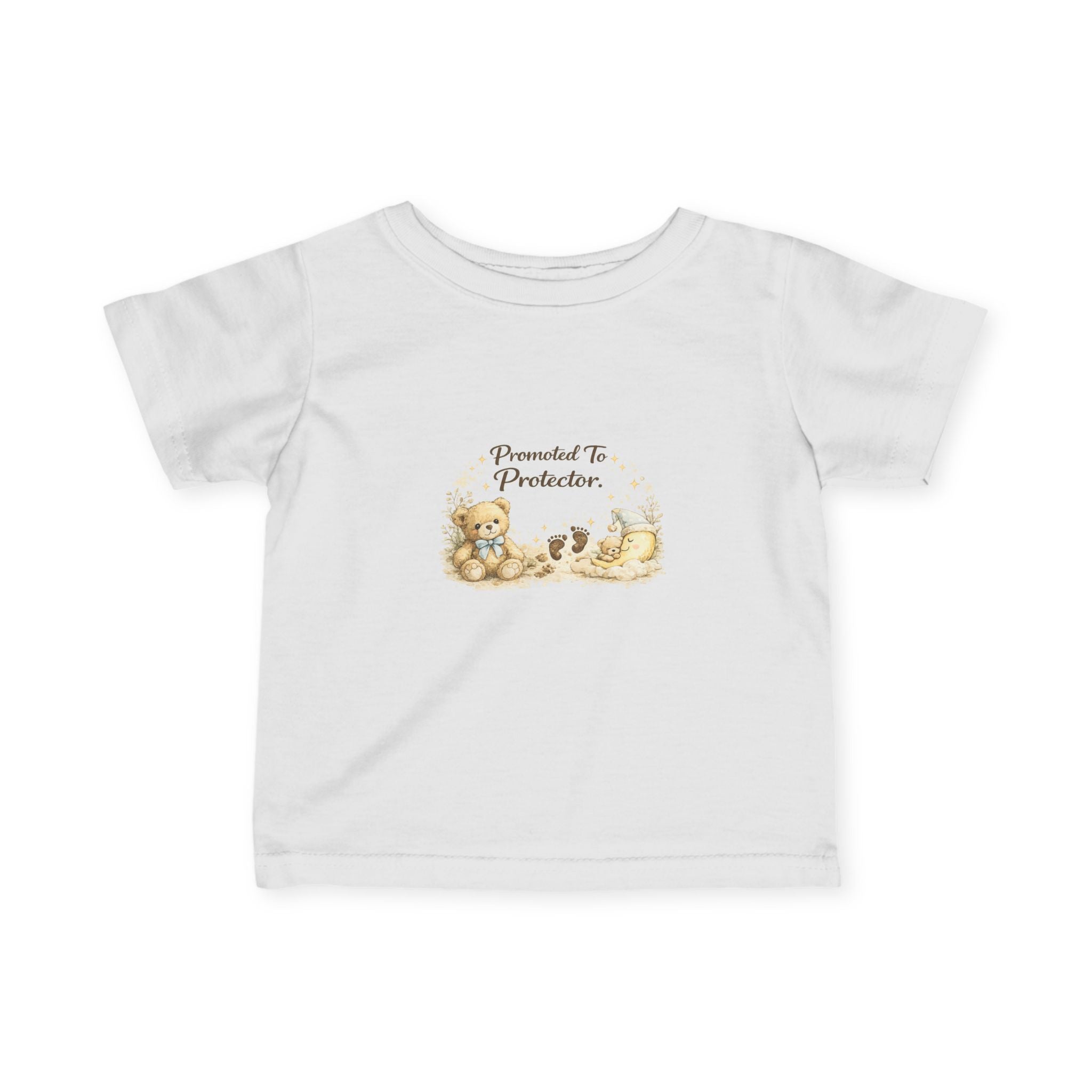 Promoted to Protector Infant Fine Jersey Tee