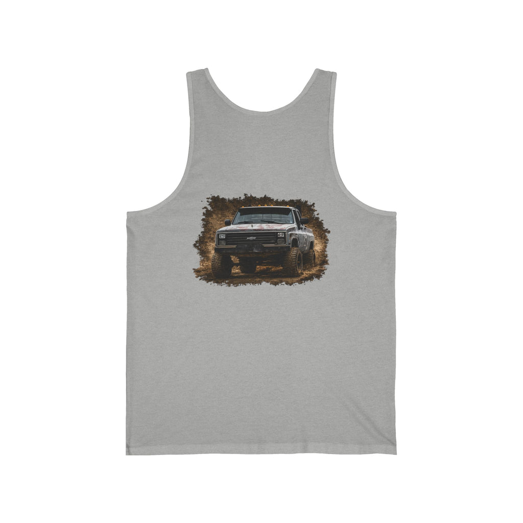 Off‑Road Pickup Tank Top — K30 Badge & Rugged Truck Graphic
