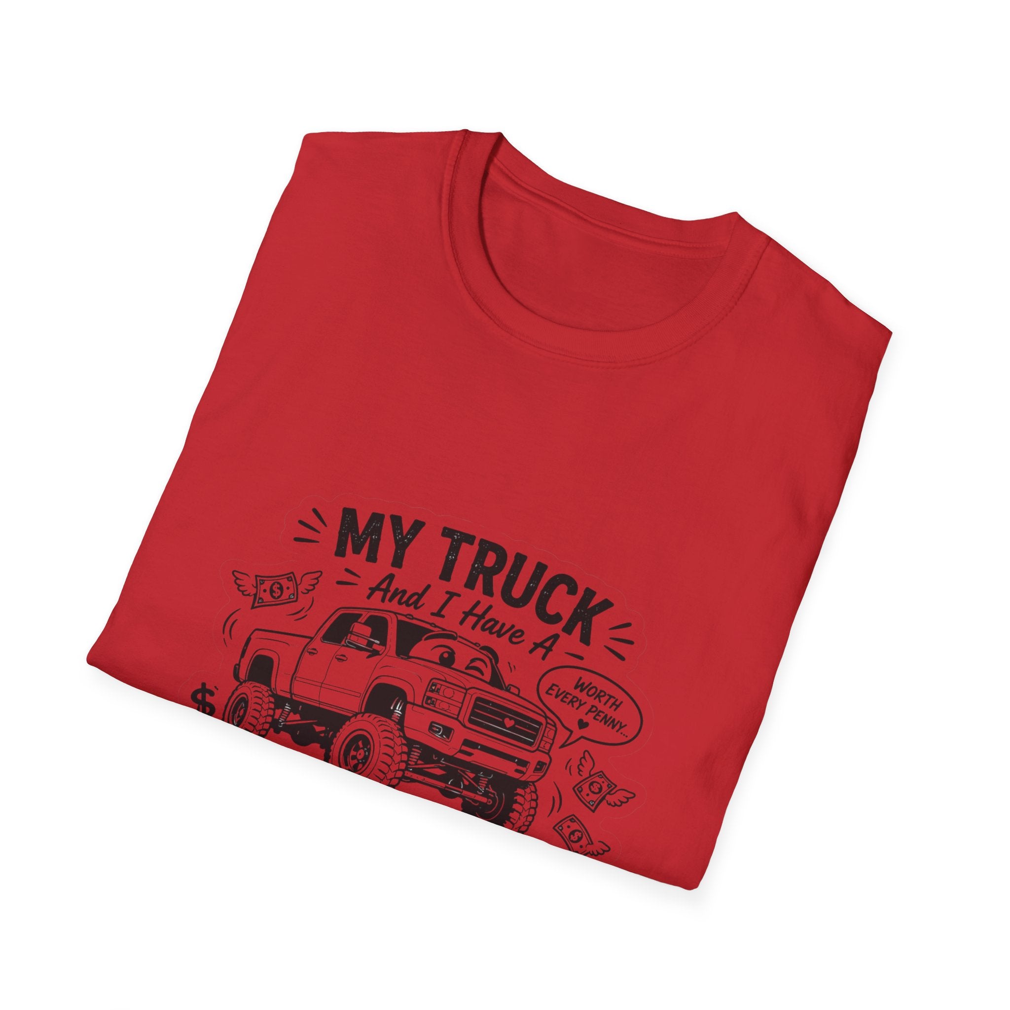 "My Truck and I Have a Financially Toxic Relationship" Casual Graphic Tee for Truck Lovers — Truck T-Shirt
