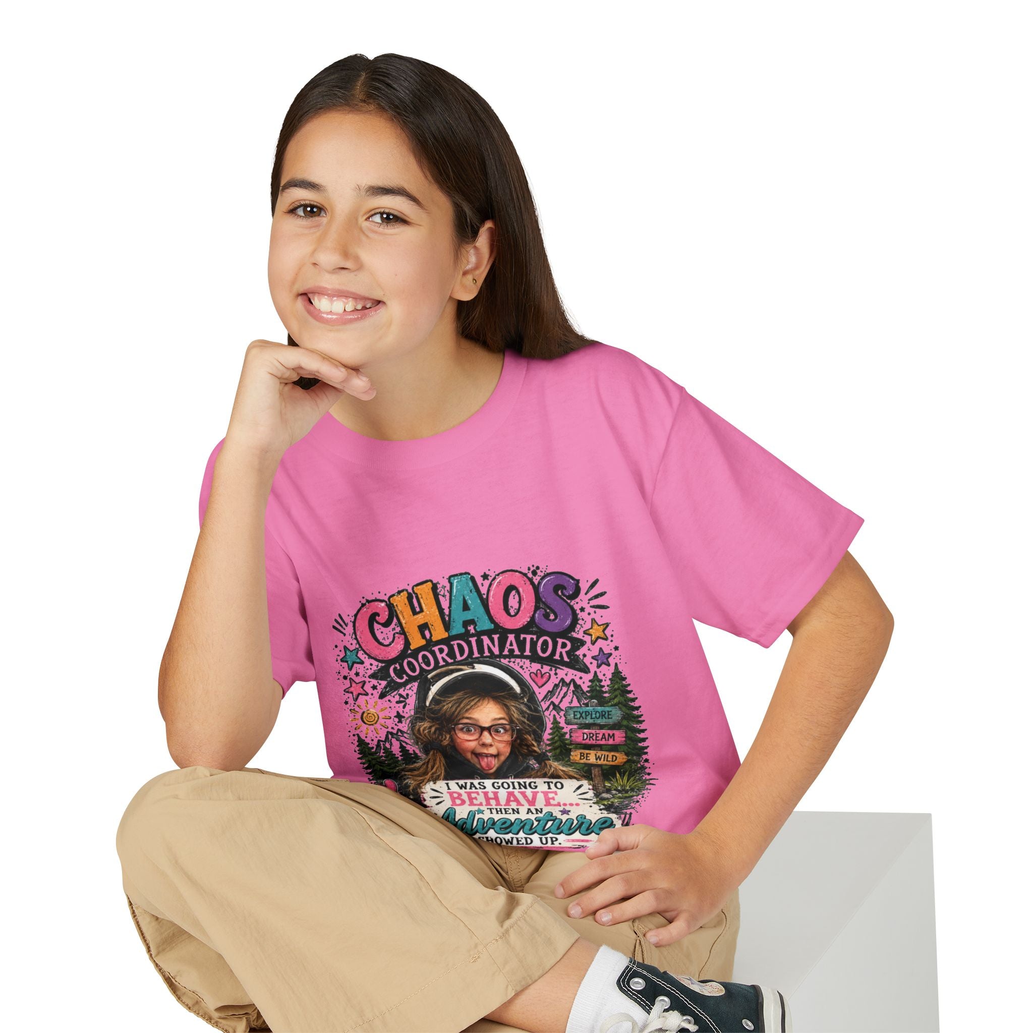 "Chaos Coordinator" Adventure Graphic Kids Tee - Youth T-Shirt -
