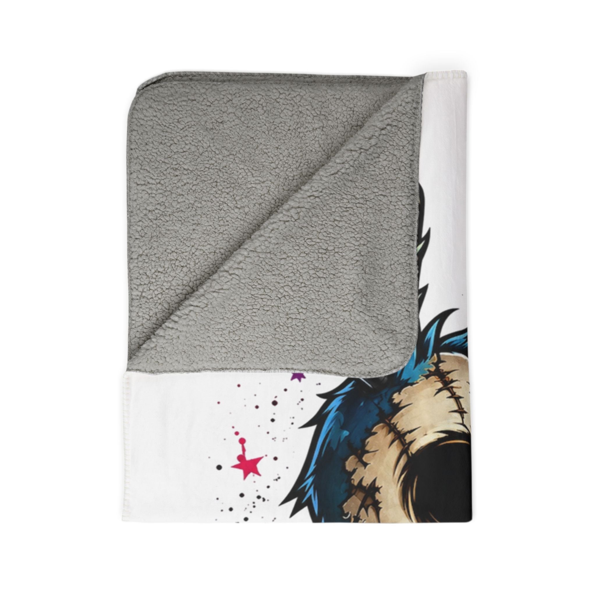 Cute on the Outside Chaos on the Inside Scary Bunny Fleece Sherpa Blanket