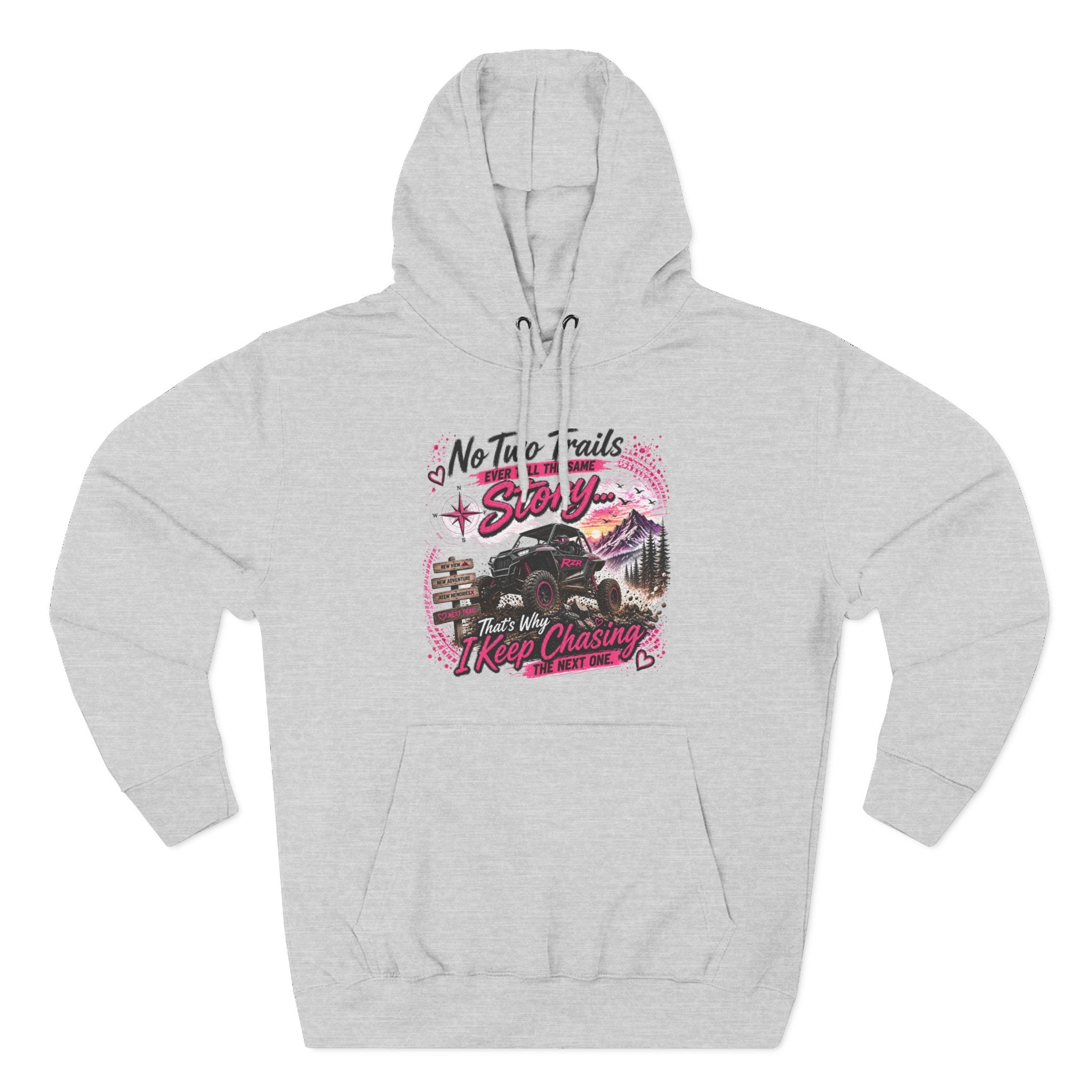 No Two Trails Stay the Same Motorcycle Hoodie – Retro Road Trip Graphic Sweatshirt