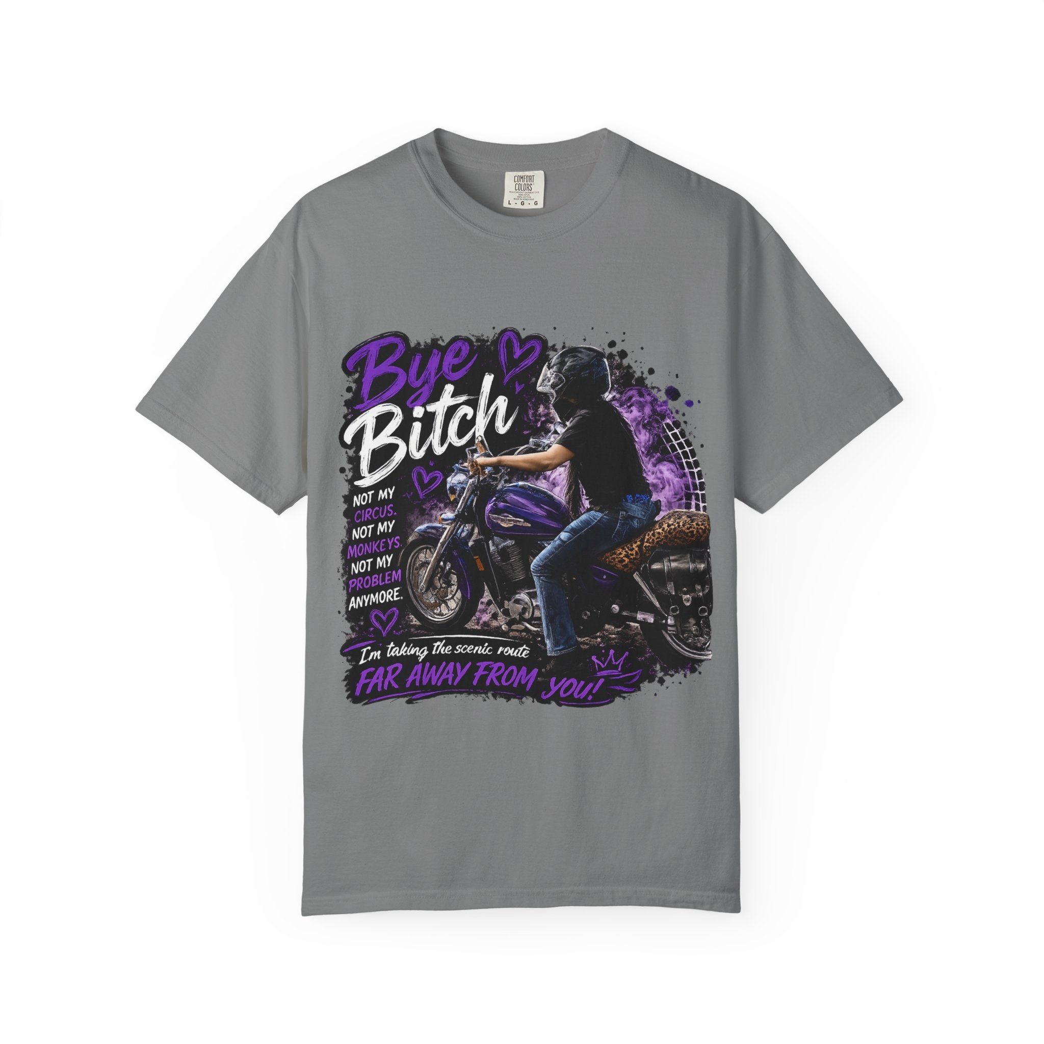 Bye Bitch Motorcycle T-Shirt — Women's Rider Graphic Tee