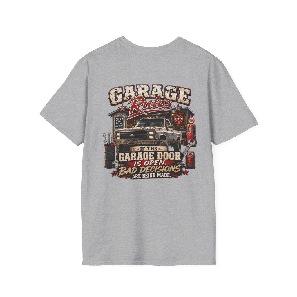 Garage Rules Chevrolet K30 Vintage Truck T-Shirt — Retro K-30 Badge Tee