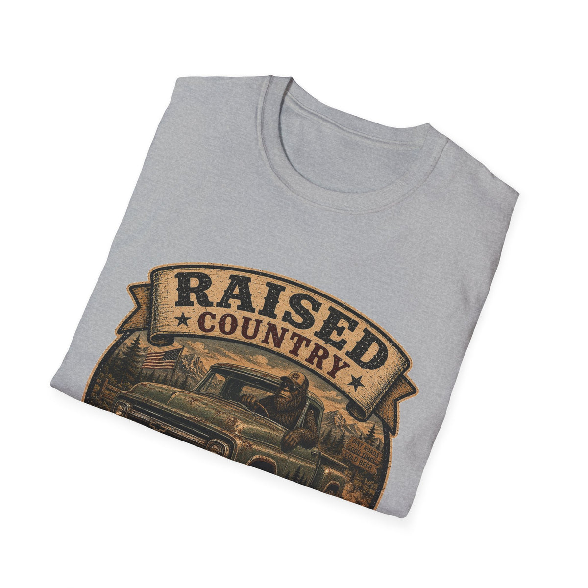 Raised Country T-Shirt — "Too Country for City Problems" Vintage Truck Tee