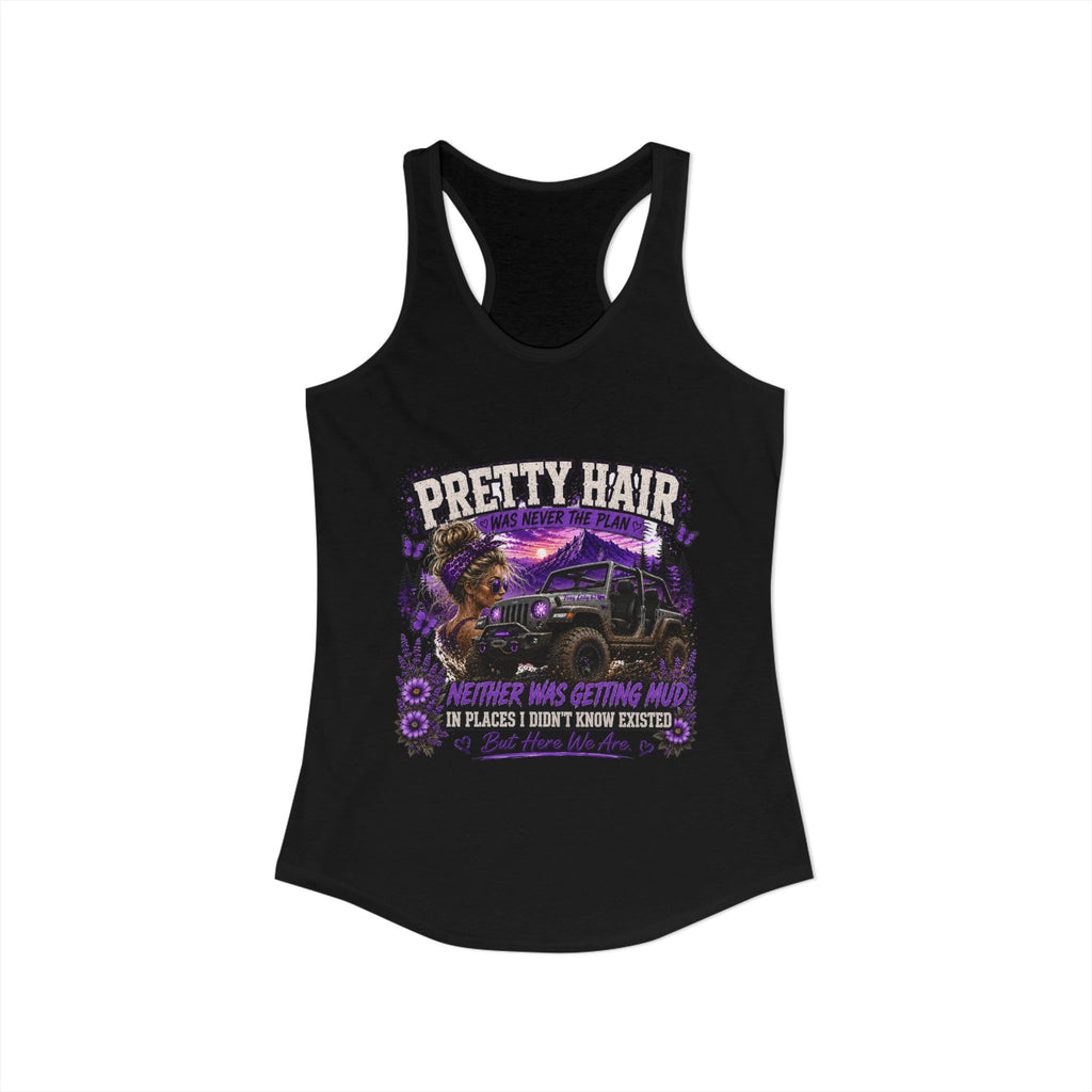 Pretty Hair Jeep Women's Ideal Racerback Tank