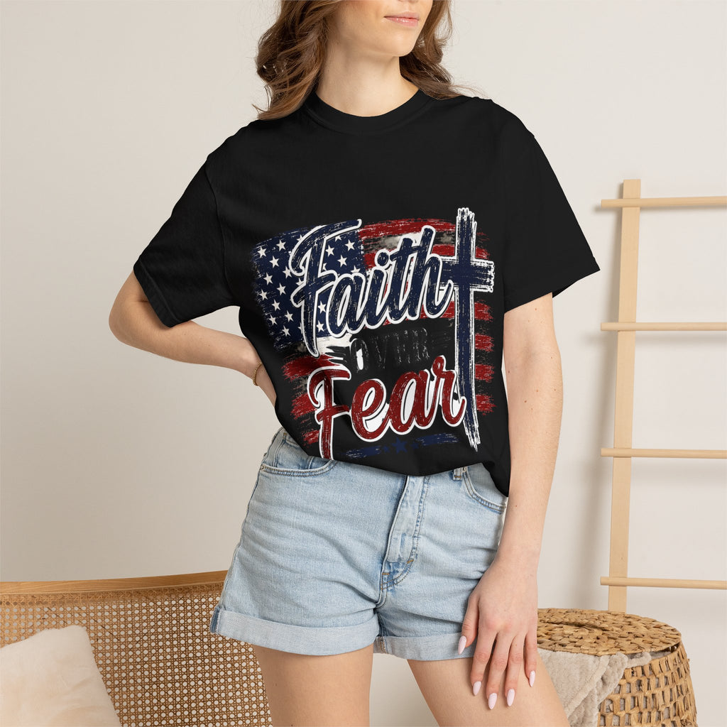 Faith Over Fear 4th of July Tee — Independence Day Patriotic Tee