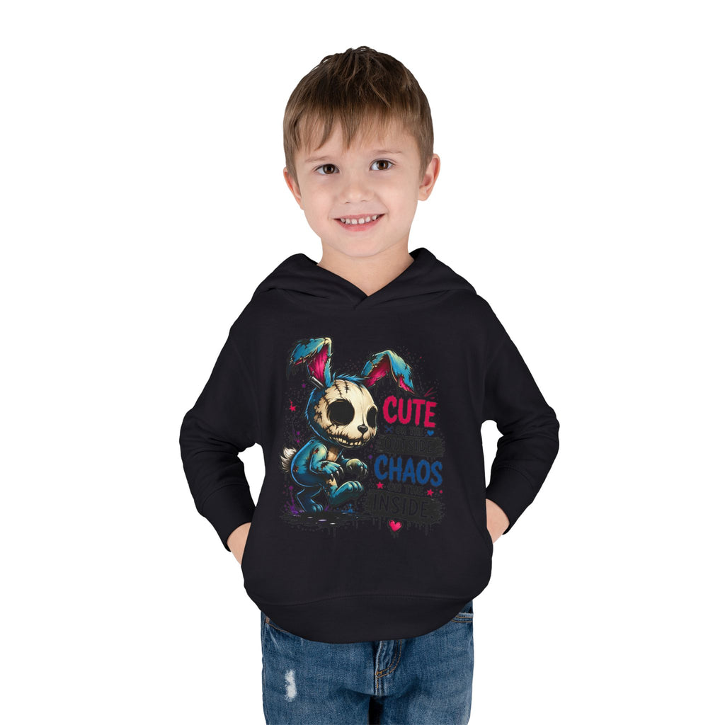 Cute on the outside Choas on the inside Toddler Pullover Fleece Hoodie