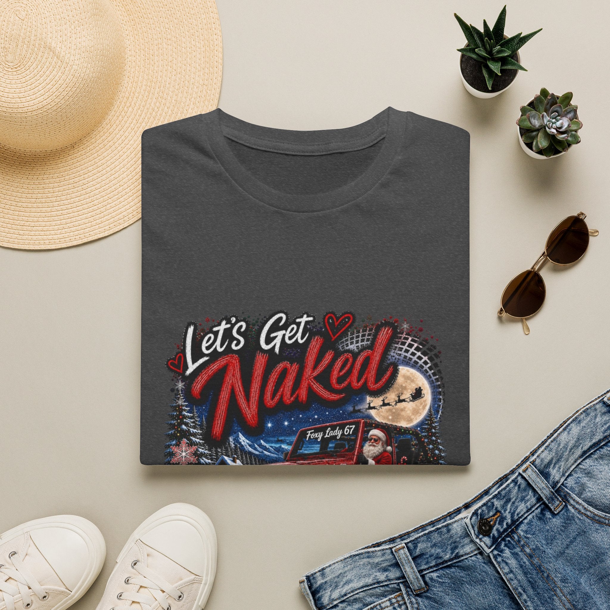 Let's Get Naked Jeep T-Shirt — Funny Off-Road Camping Tee