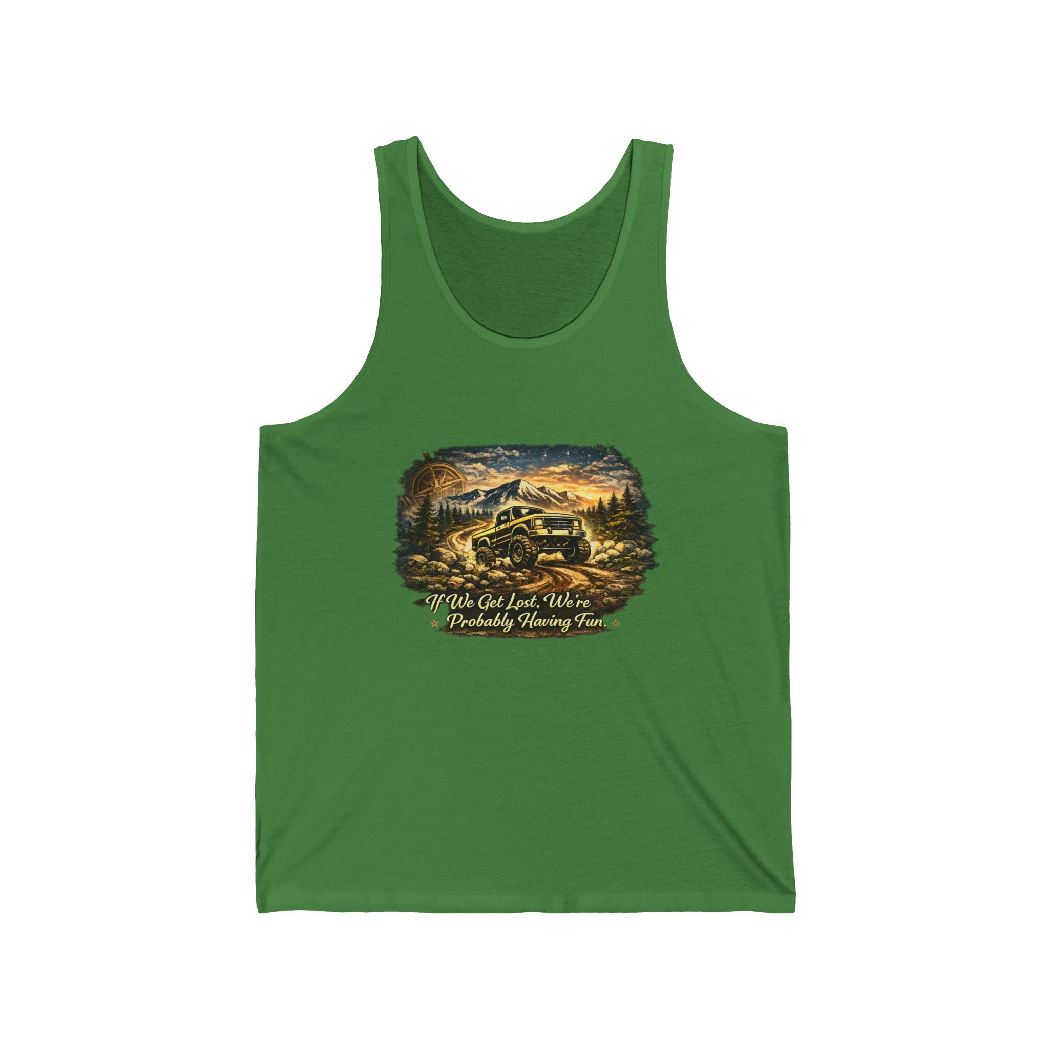 "Let's Get Lost" Adventure Graphic Tank — Vintage Camper Tank Top