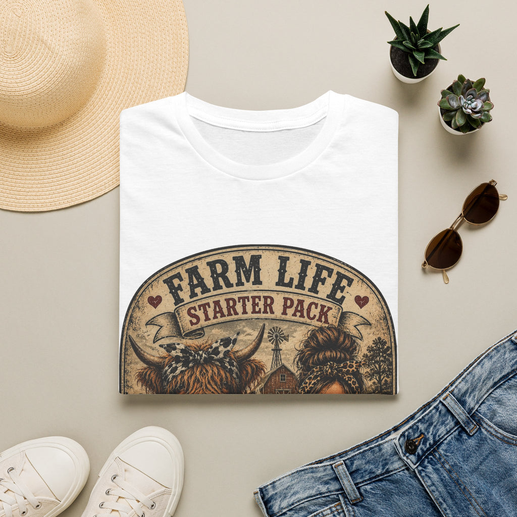 Farm Life Highland Cow Unisex Softstyle T-Shirt