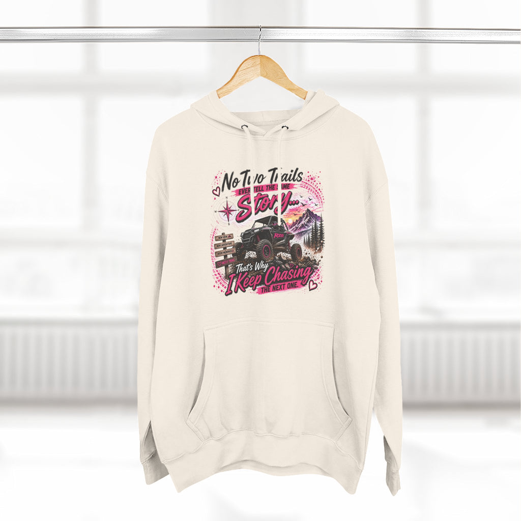 No Two Trails Stay the Same Motorcycle Hoodie – Retro Road Trip Graphic Sweatshirt