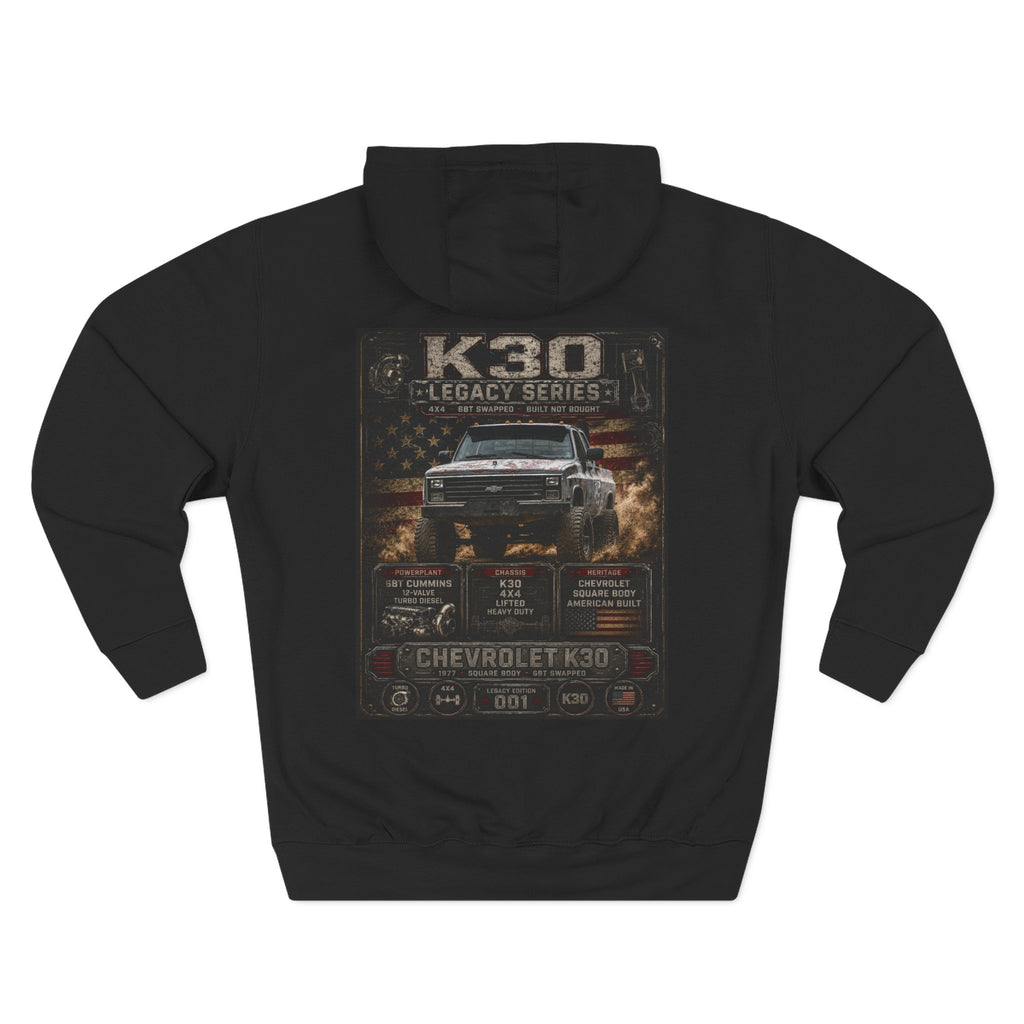 K30 Legacy Series Hoodie — Chevrolet K30 Vintage Truck Graphic