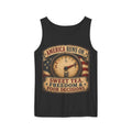 "America Runs On... Sweet Tea, Freedom & Poor Decisions" Vintage Patriotic Graphic — Tank Top