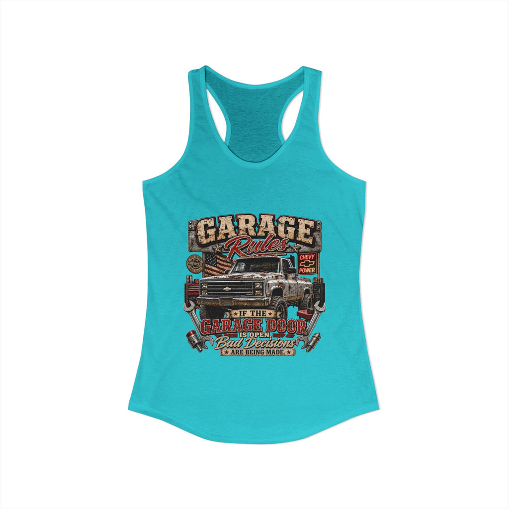 Garage Rules Ideal Racerback Tank