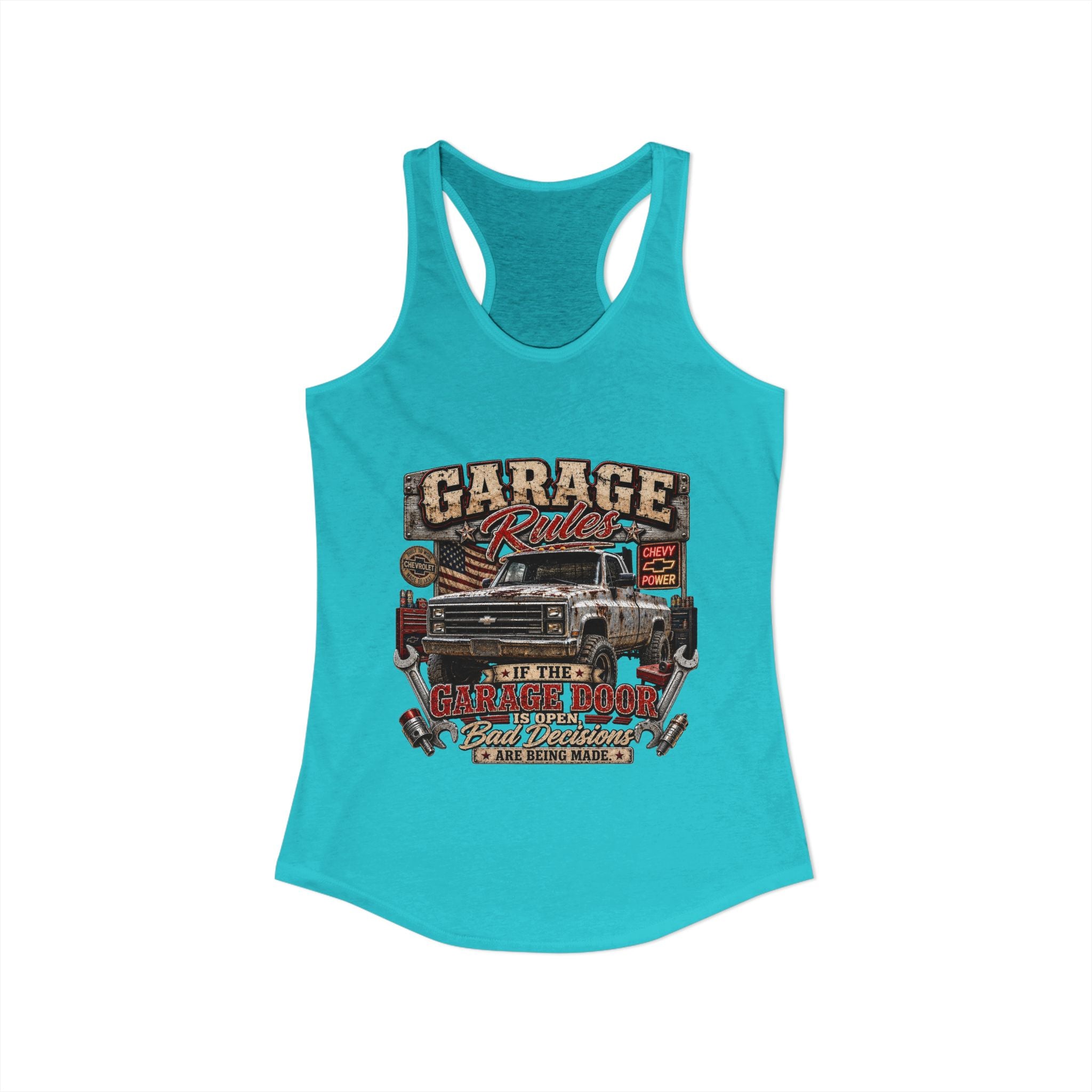 Garage Rules Ideal Racerback Tank