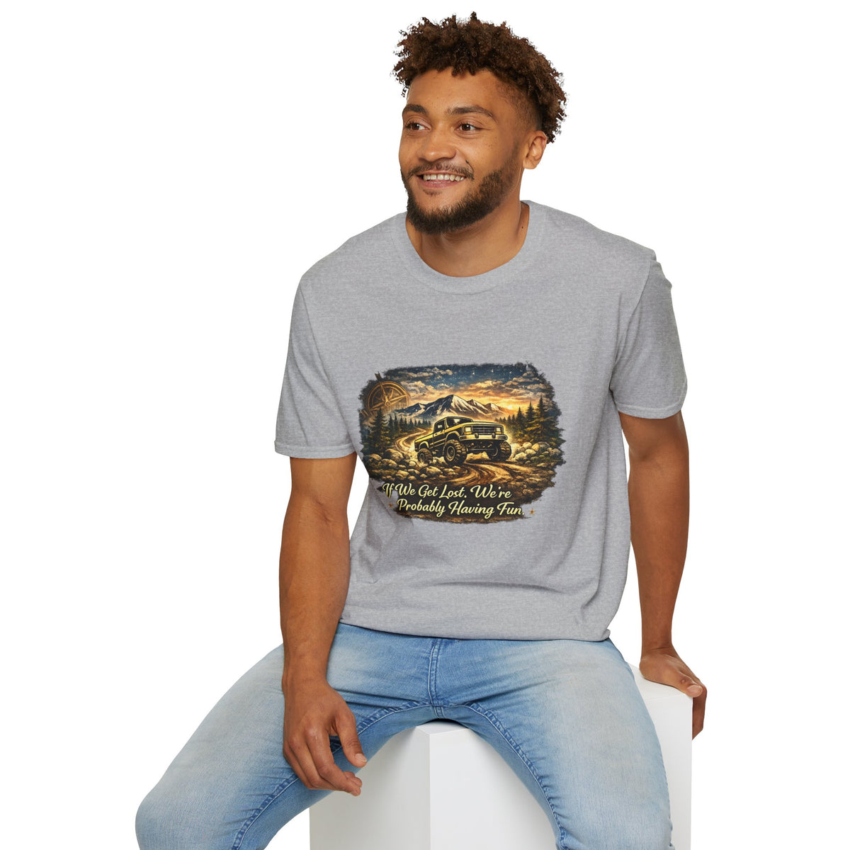 Off-Road Adventure T-Shirt – 'We’ve Got Lost, We’re Probably Having Fun' Scenic Truck Tee