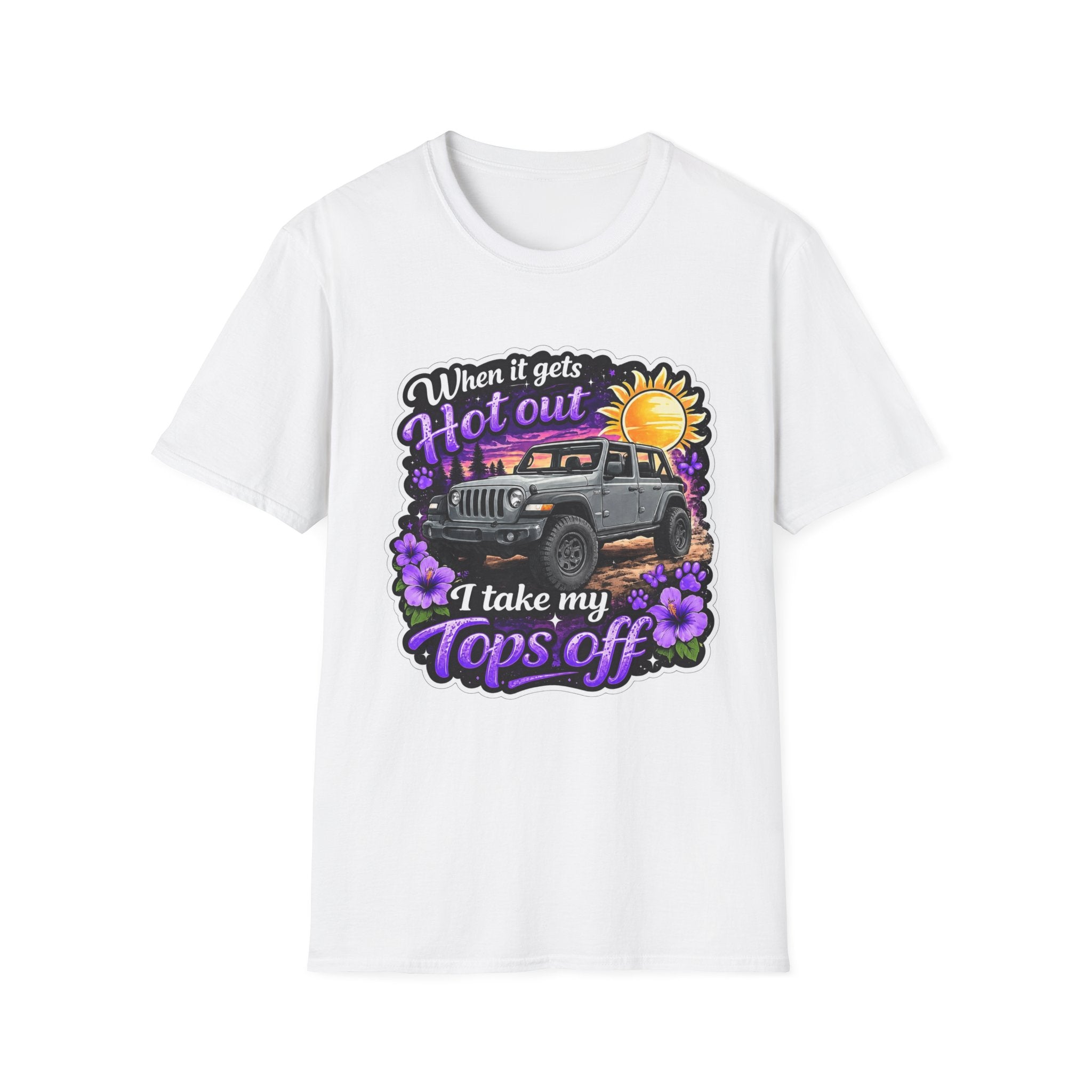 When It Gets Hot (Purple) Unisex Softstyle T-Shirt