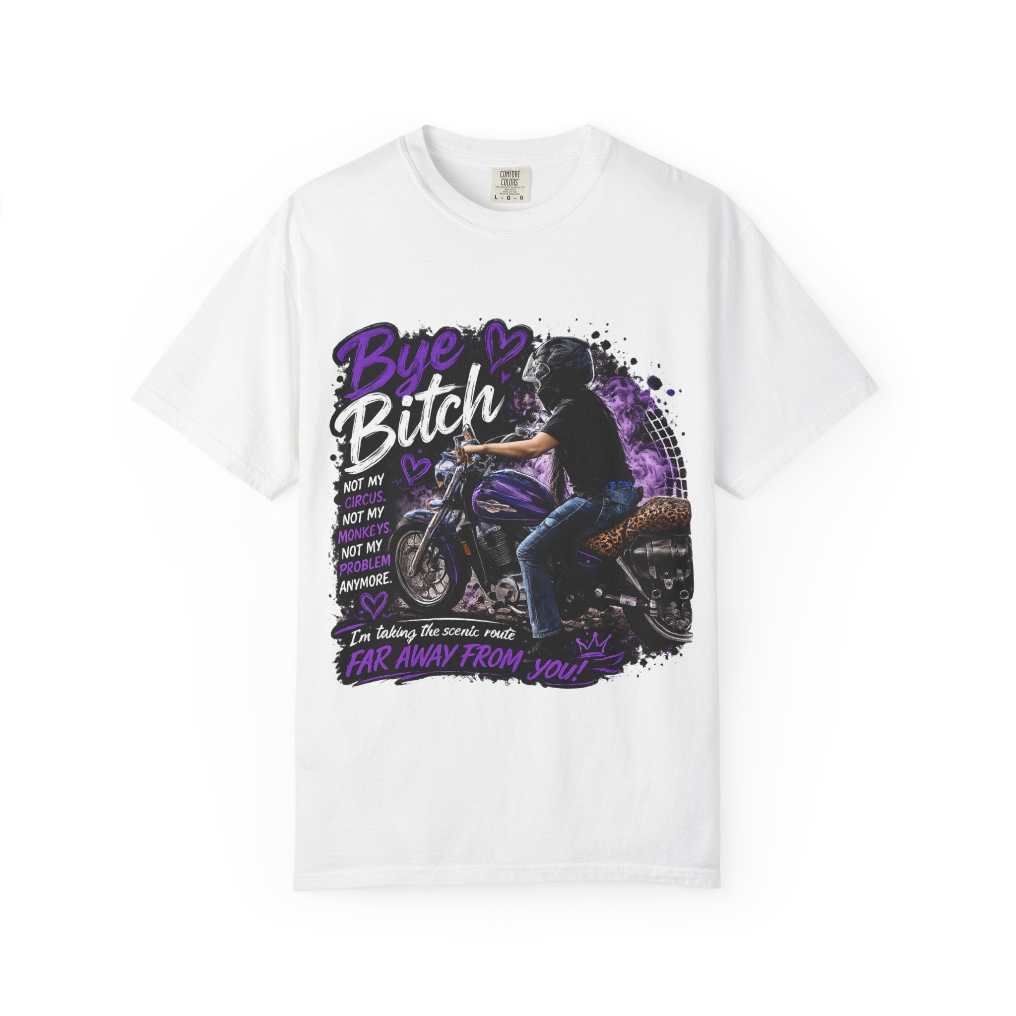 Bye Bitch Motorcycle T-Shirt — Women's Rider Graphic Tee