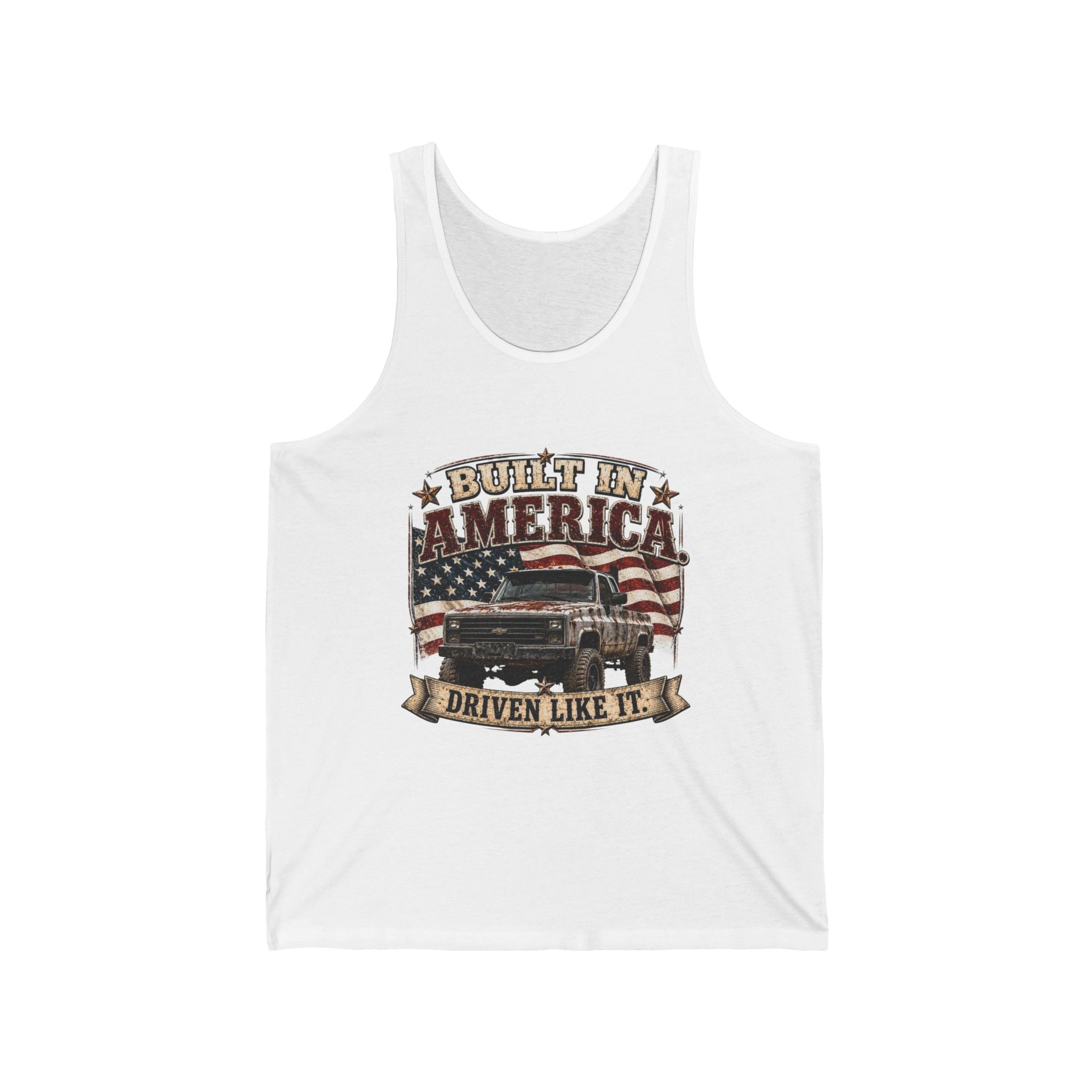 Built In America Chevy Truck Jersey Tank