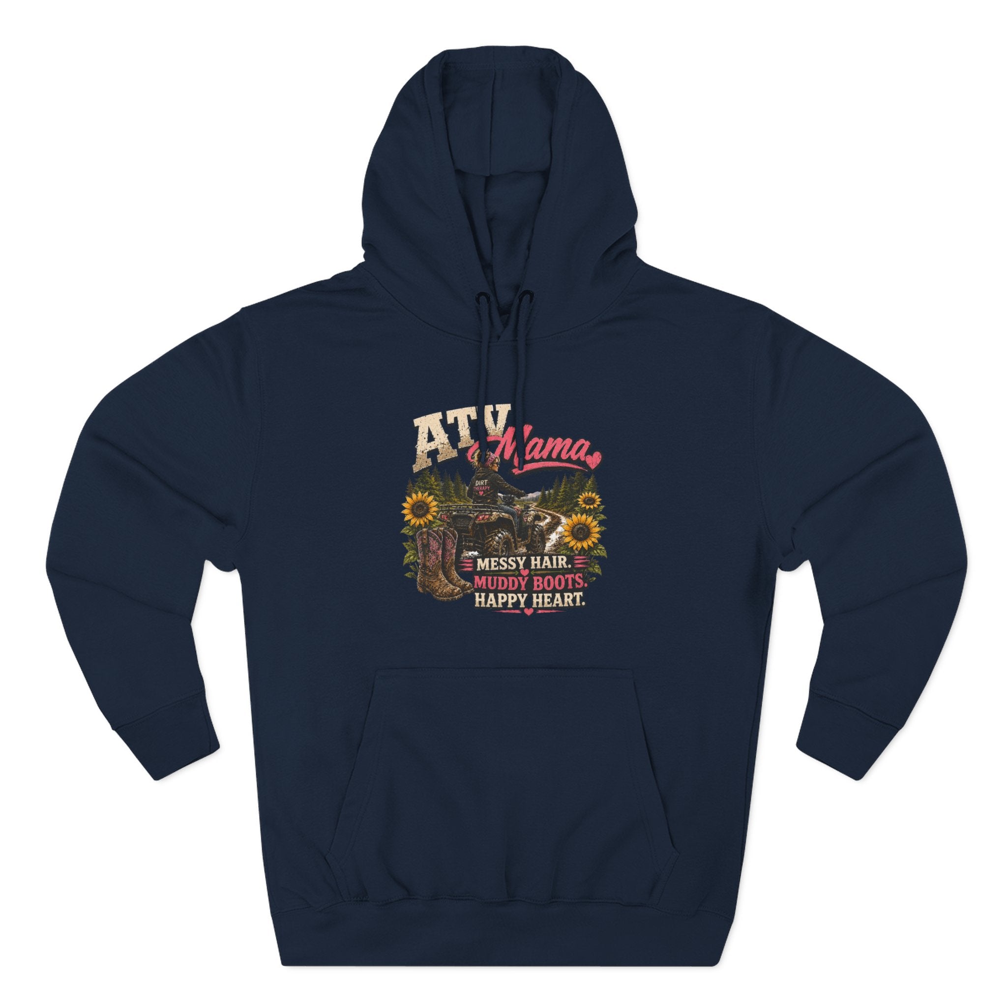 Mama Farm Hoodie — Messy Hair, Muddy Boots Graphic Sweatshirt