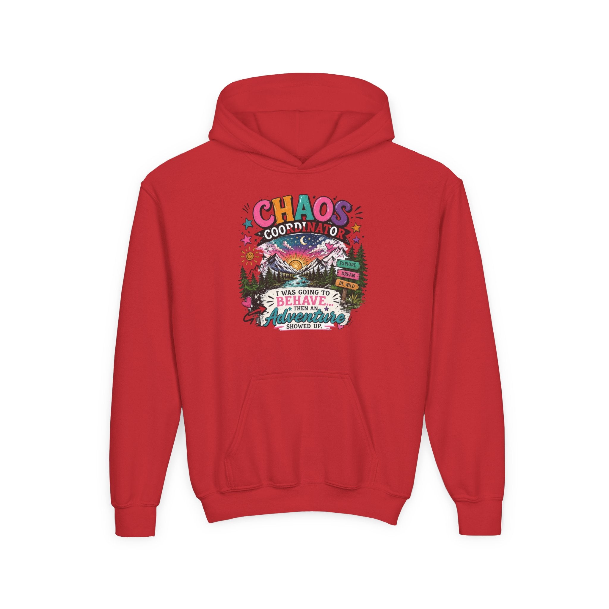 Chaos Coordinator Youth Heavy Blend Hooded Sweatshirt