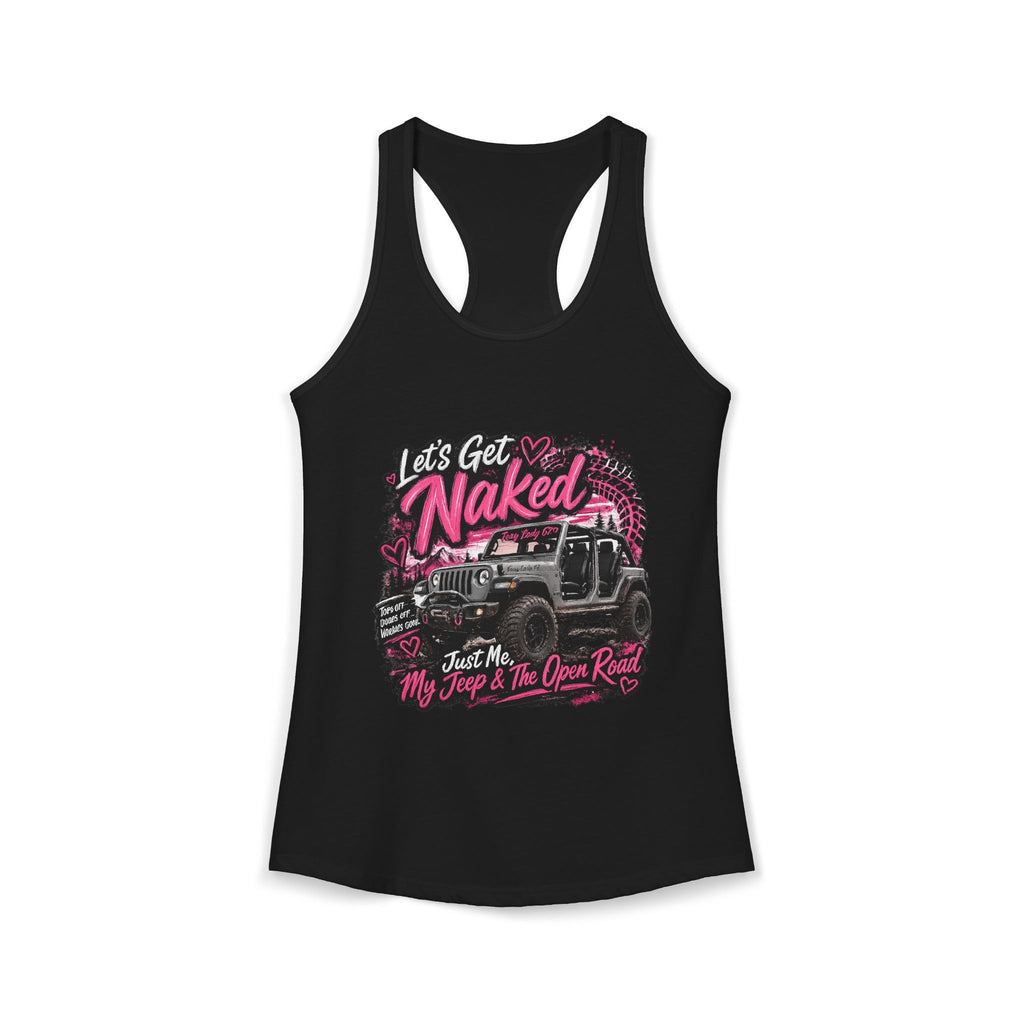 Let's Get Naked Jeep Women's Ideal Racerback Tank