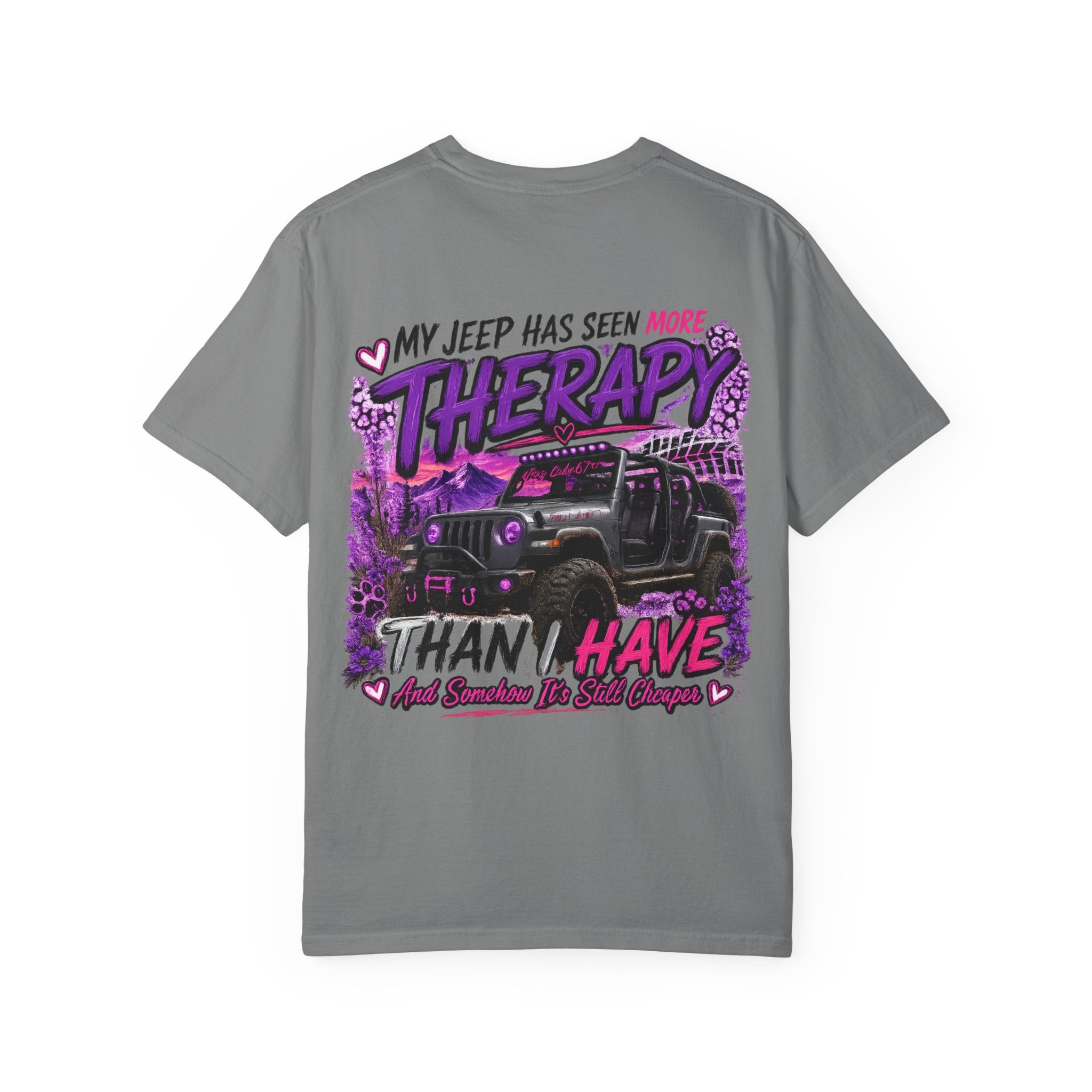 Jeep Therapy T‑Shirt — My Jeep Has Seen More Therapy Than I Have Graphic Tee