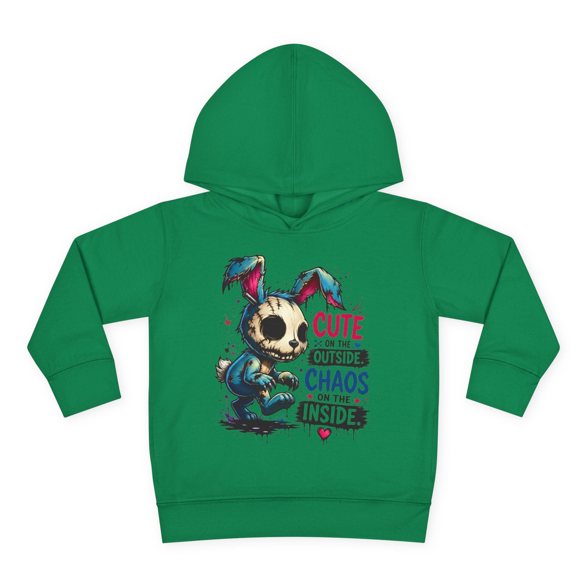 Cute on the outside Choas on the inside Toddler Pullover Fleece Hoodie