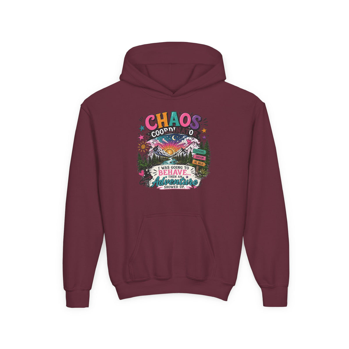 Chaos Coordinator Youth Heavy Blend Hooded Sweatshirt