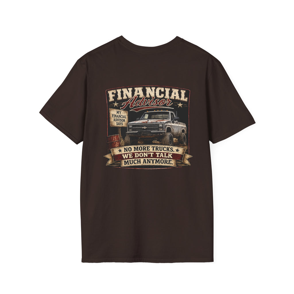 Financial Adviser - Chevrolet K30 Vintage Truck T-Shirt – Retro Chevy K-30 Badge Chest Tee