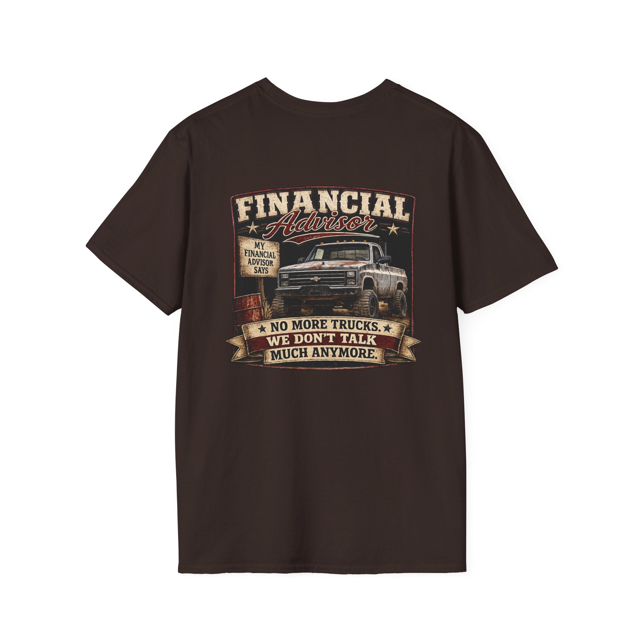 Financial Adviser - Chevrolet K30 Vintage Truck T-Shirt – Retro Chevy K-30 Badge Chest Tee