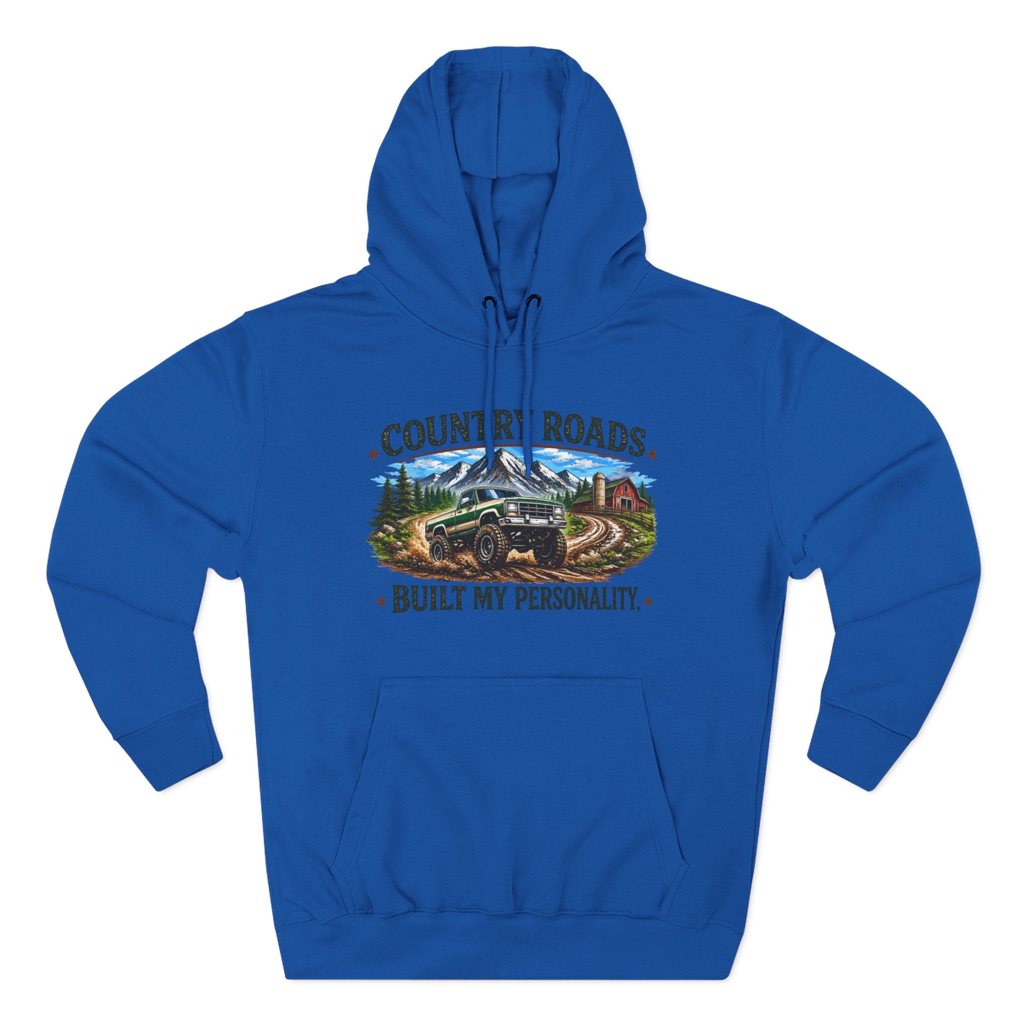 Country Roads Hoodie — "Country Roads Built My Personality" Graphic Hoodie