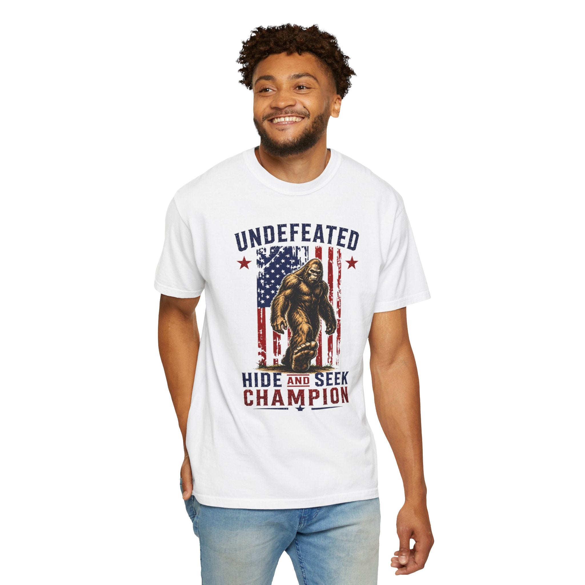 Undefeated Hide and Seek Champion 4th of July T-shirt