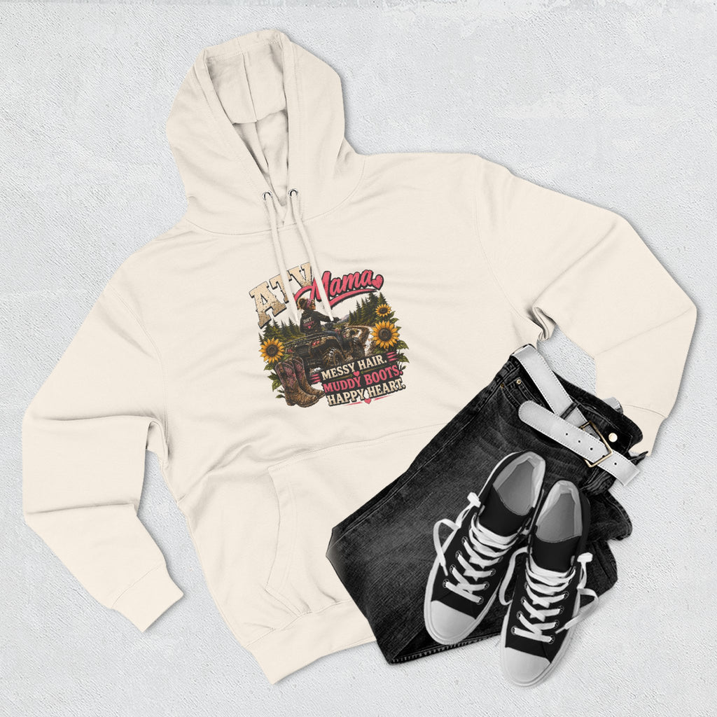 Mama Farm Hoodie — Messy Hair, Muddy Boots Graphic Sweatshirt