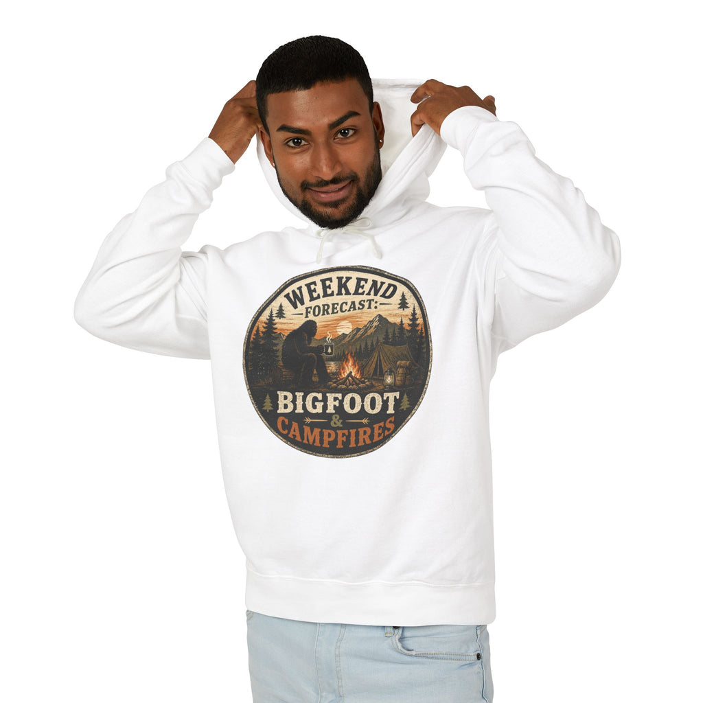 Weekend Forecast Bigfoot & Campfires Hooded Sweatshirt
