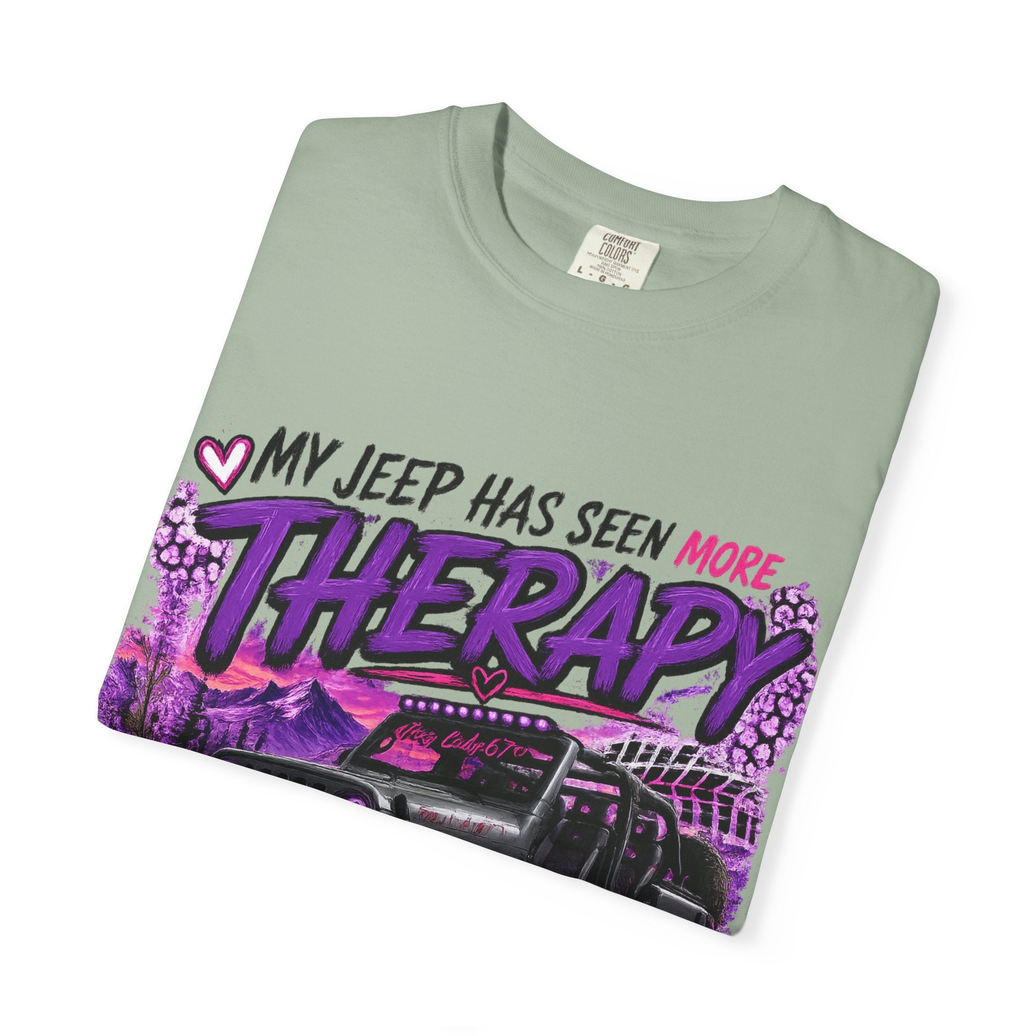 Jeep Therapy T-Shirt — My Jeep Has Seen More Therapy Than I Have Off-Road Tee